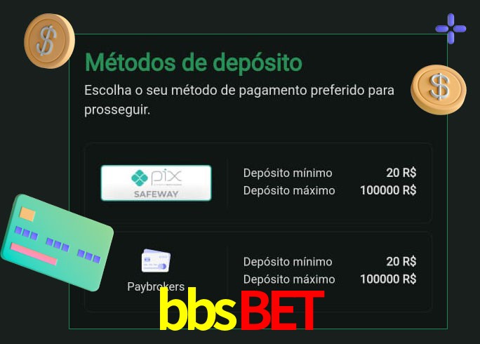 O cassino bbsbet oferece uma grande variedade de métodos de pagamento